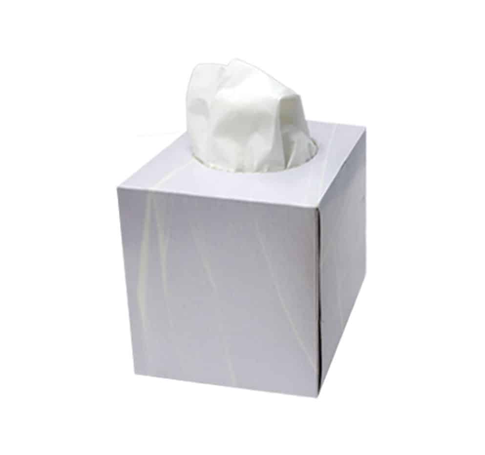 Tissues for you face in the shape of a cube