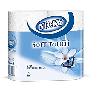 Nicky Soft Touch 2-Ply Toilet Tissue